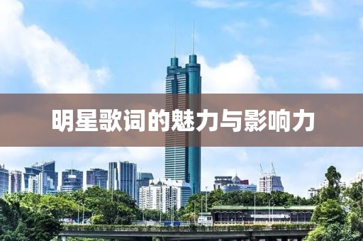 明星歌词的魅力与影响力