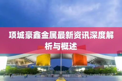 项城豪鑫金属最新资讯深度解析与概述