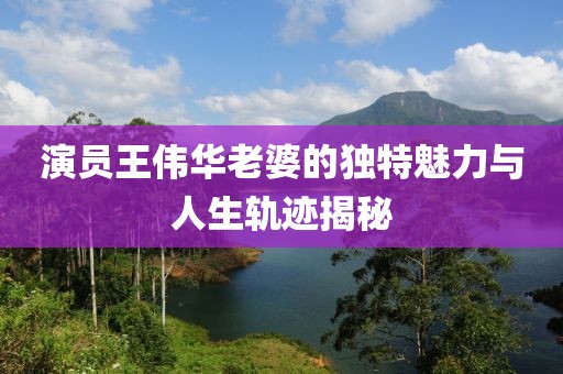 演员王伟华老婆的独特魅力与人生轨迹揭秘