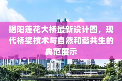 揭阳莲花大桥最新设计图，现代桥梁技术与自然和谐共生的典范展示