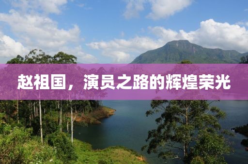 赵祖国，演员之路的辉煌荣光