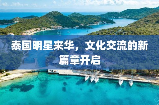 泰国明星来华，文化交流的新篇章开启