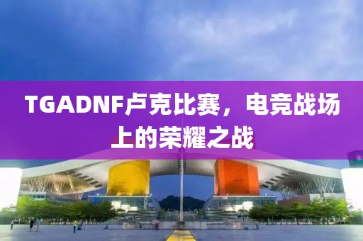 TGADNF卢克比赛，电竞战场上的荣耀之战
