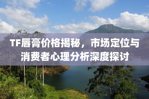 TF唇膏价格揭秘，市场定位与消费者心理分析深度探讨