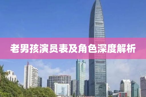 老男孩演员表及角色深度解析