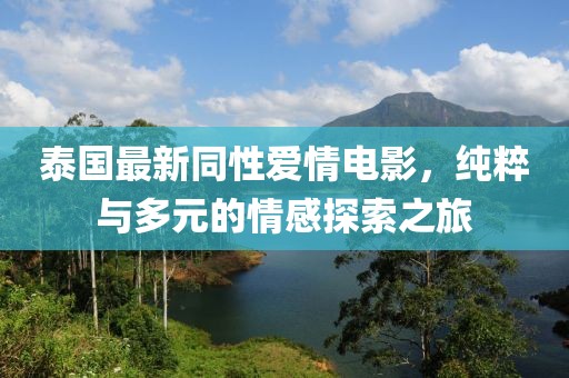 泰国最新同性爱情电影，纯粹与多元的情感探索之旅