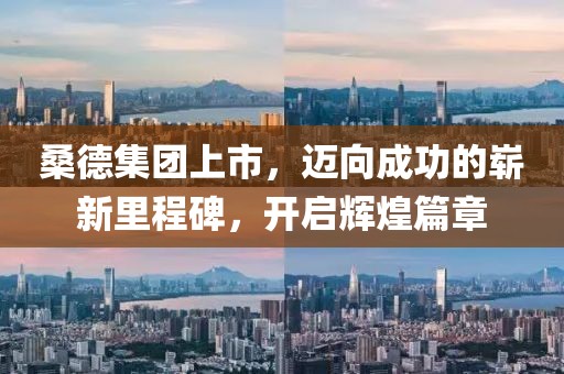 桑德集团上市，迈向成功的崭新里程碑，开启辉煌篇章