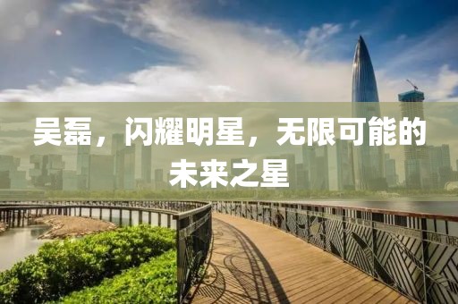 吴磊，闪耀明星，无限可能的未来之星
