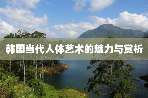 韩国当代人体艺术的魅力与赏析