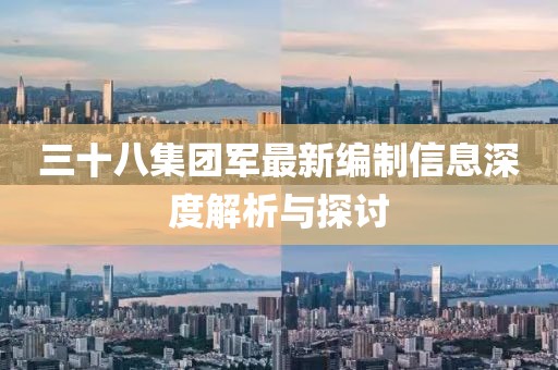 三十八集团军最新编制信息深度解析与探讨