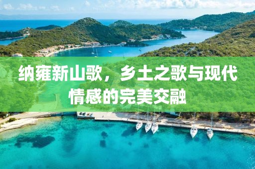 纳雍新山歌，乡土之歌与现代情感的完美交融