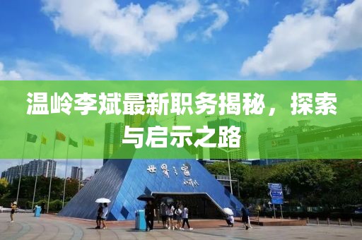 温岭李斌最新职务揭秘，探索与启示之路