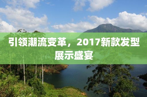 引领潮流变革，2017新款发型展示盛宴