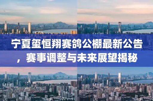 宁夏玺恒翔赛鸽公棚最新公告，赛事调整与未来展望揭秘