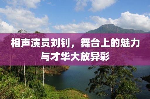 相声演员刘钊，舞台上的魅力与才华大放异彩