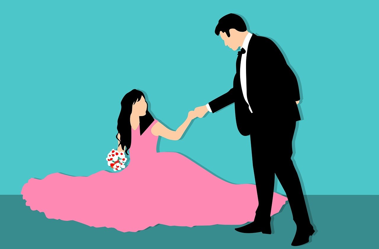 动漫中的美好结局，男女主角终成眷属，步入婚姻殿堂的经典动漫故事